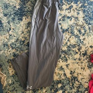 Grey under armor warm up pants